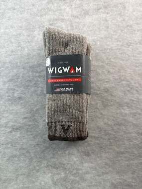 Wigwam Merino Comfort Hiker 2-Pack Socks Taupe Size MD